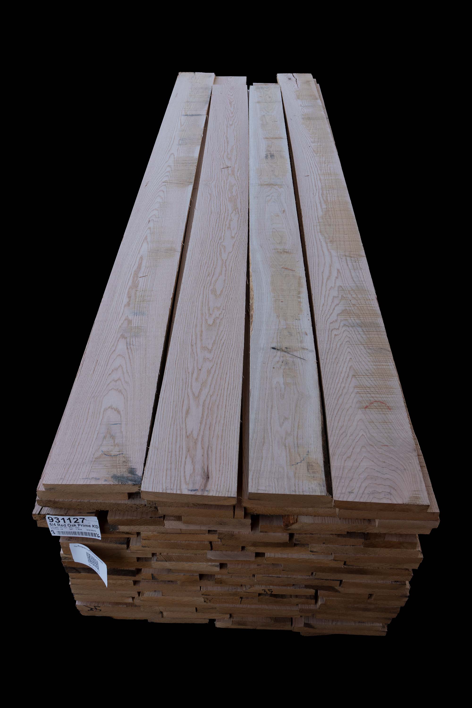 6/4 Red Oak Prime - 9'-10' - S2S - Course 3 - Front